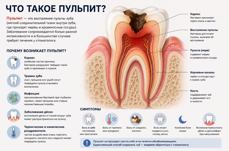 что такое пульпит