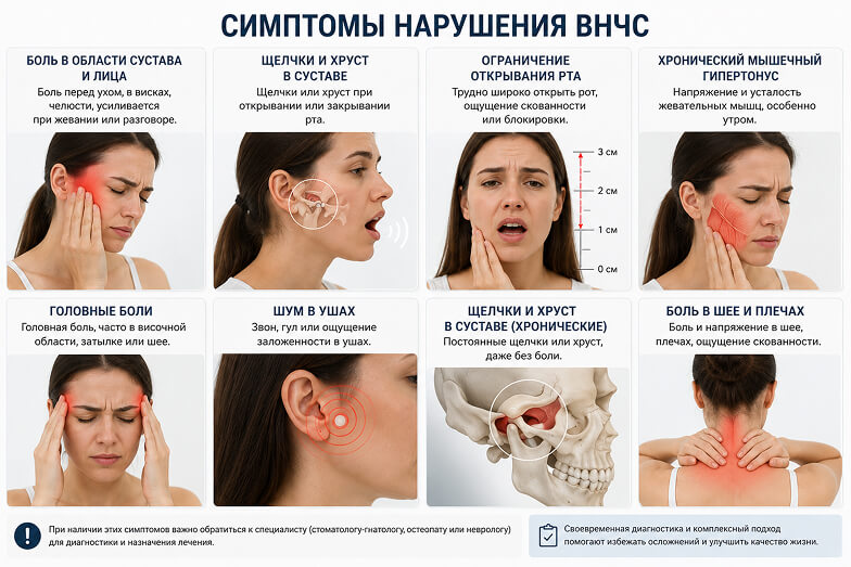 симптомы внчс