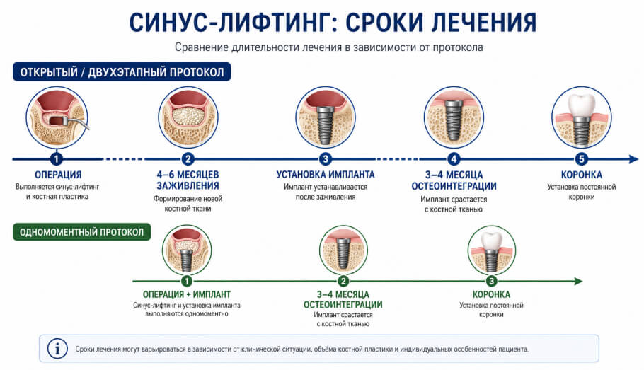 сроки лечения