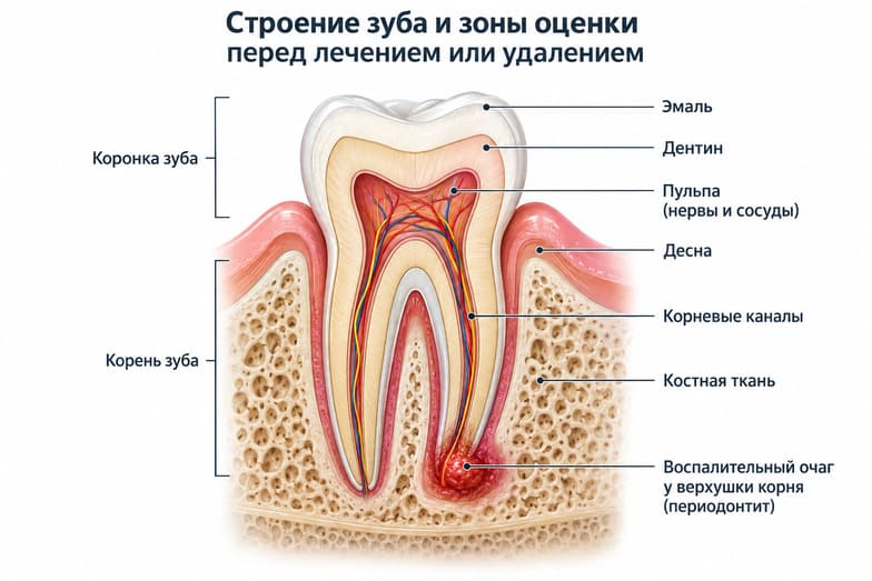 строение зуба